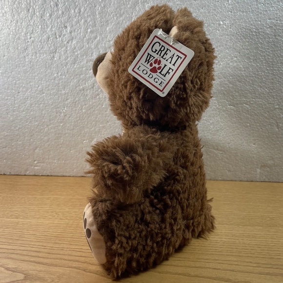 Fiesta Great Wolf Lodge Teddy Bear Brown Tan Sitting Stuffed Animal 2017 12" NWT - Picture 2 of 13